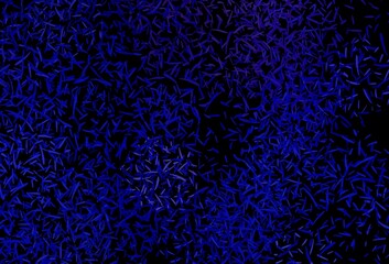 Dark BLUE vector template with repeated sticks.