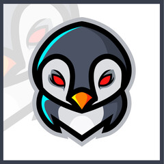 penguin mascot. esport logo design