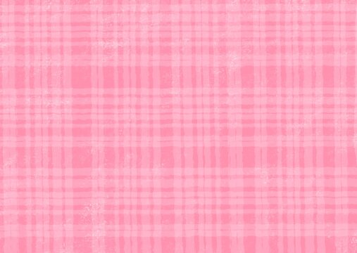 パステル風でピンクのチェック柄の可愛い背景素材