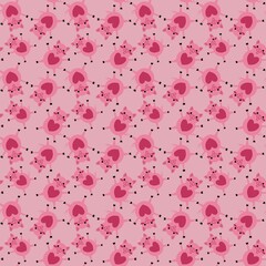 Kids seamless cartoon pigs pattern for fabrics and packaging and gifts and cards and linens and wrapping paper