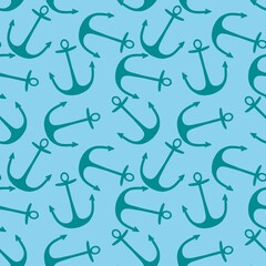 Summer seamless cartoon fish hook pattern for textiles and packaging and linens and kids and wrapping paper