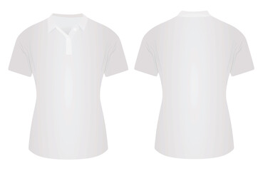 Women polo t shirt. vector illustration