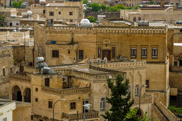 12 May 2022 Midyat Mardin Turkey. Cityscape and churches of Midyat Turkey