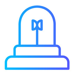 Fototapeta premium alert gradient icon