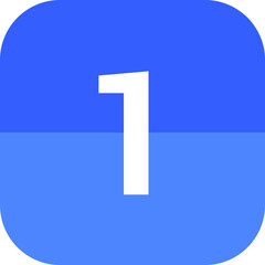 Calendar flat icon vector image day 1.
