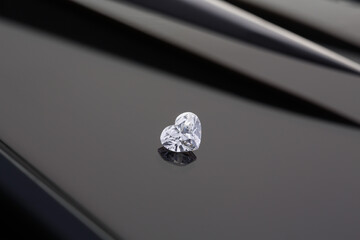 Heart Cut Diamond , diamond heart shape, D colour, Colorless