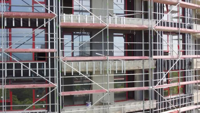 office or residential building under construction.
