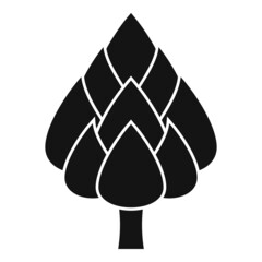 Artichoke plant icon simple vector. Food vegetable