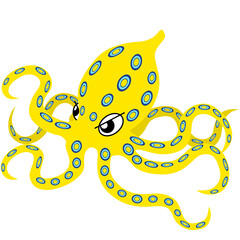 ヒョウモンダコのイラスト