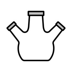Fototapeta premium Icon Of Chemistry Round Bottom Flask