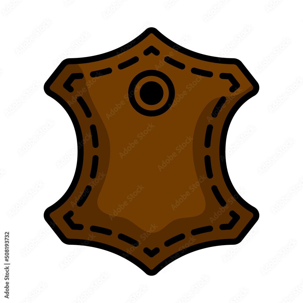 Poster leather sign icon