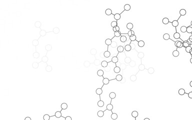 Light Gray vector pattern with artificial intelligence network.