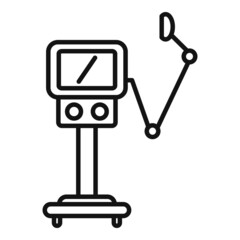 Breath ventilator machine icon outline vector. Hospital patient