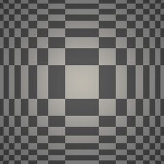 square checkered background optical illusion