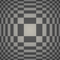square checkered background optical illusion
