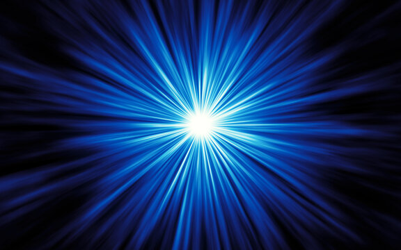 star ray light speed background blue