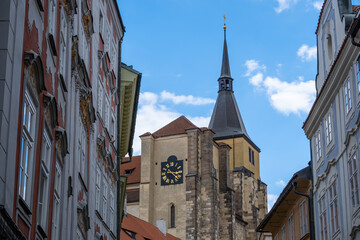 Fototapeta na wymiar The Church of Saint Giles in Prague, Czech Republic