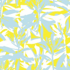 Floral Brush strokes Seamless Pattern Design