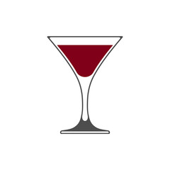 Martini icon isolated on white background