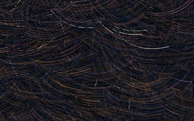 Dark Pink, Yellow vector background with curved lines.