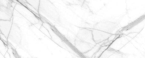 The texture of white Carrara marble stone with white lines and veins with high resolution. The background is made of white natural marble granite. Ceramic tiles. tile.