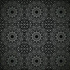 mandala ornament islamic pattern for print textile or paper oriental background design. Turkish, arabic, moroccan or indian style vector illustration