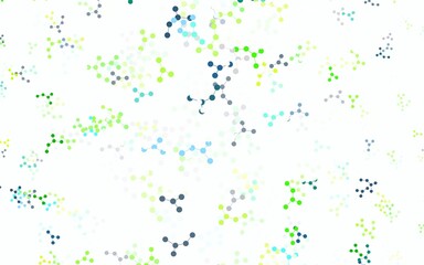 Light Green, Yellow vector template with artificial intelligence structure.