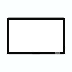 tablet pc isolated on white background. device icon.
