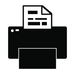 printer icon vector illustration