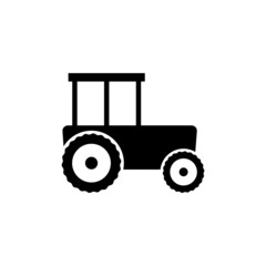 Farm tractor simple icon