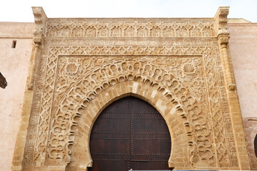 Gate of Kasbah of the Udayas in Rabat, Morocco