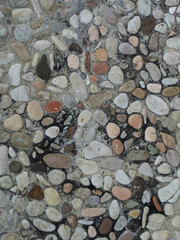Floor with stone