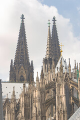 Fototapeta na wymiar Cologne Cathedral wich is a Roman Catholic church in Cologne, Germany.