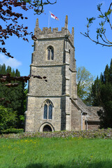 Rural church in Somerset, England