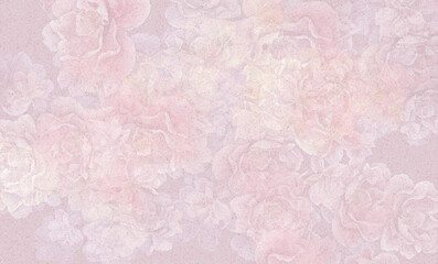 Tekstura przedstawiająca jasno różowe dzikie róże. Ozdobny papier, zaproszenia, wizytówki, druk na tkaninę, tło, tapeta.  - obrazy, fototapety, plakaty