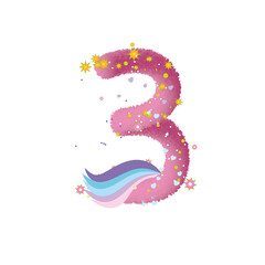 number, numbers, year, digit, party, girls, boys, flower, creative, decoration, cookie, flower, summer, pony, rainbow