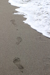 Huellas en la arena
