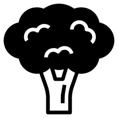 broccoli glyph icon