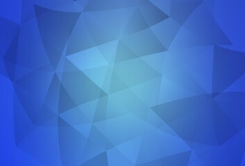 Light BLUE vector polygon abstract layout.