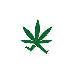 Cannabis Run Logo vector 