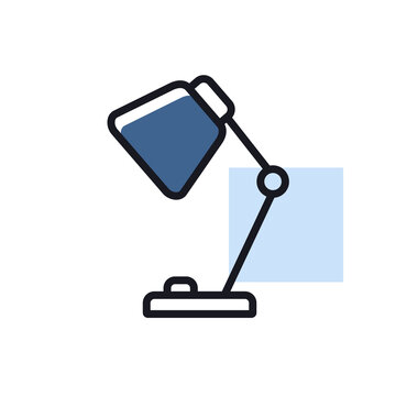 recommend clip art: Table Lamp outline icon. Workspace sign