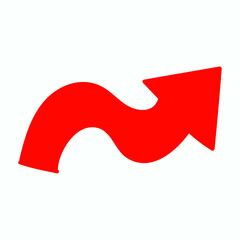 Red arrow icon vector EPS- 10