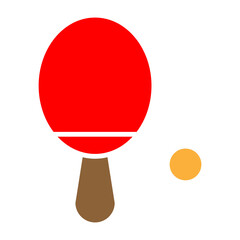 table tennis paddle icon
