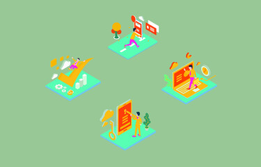 birthday card with boxes