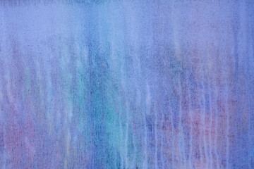 Abstract art background blue and violet colors. Watercolor painting on canvas with soft purple gradient.