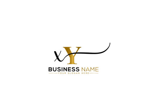 Apparel XY Logo Icon, Letter Xy yx Signature Letter Logo Image Vector For Fashion Luxury Clothing Brand or Any Type of Business