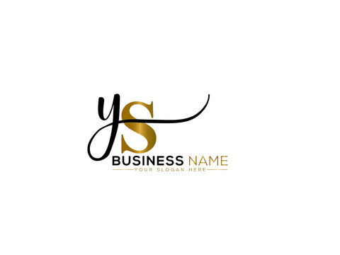 Luxury YS Logo Icon, Letter Ys sy Signature Logo Image Vector Element For Luxury clothing and apparel