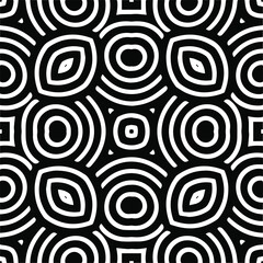 Abstract background with black and white pattern. Unique geometric vector swatch. Perfect for site backdrop, wrapping paper, wallpaper, textile and surface design. 
