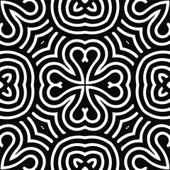 Abstract background with black and white pattern. Unique geometric vector swatch. Perfect for site backdrop, wrapping paper, wallpaper, textile and surface design. 