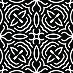 Abstract background with black and white pattern. Unique geometric vector swatch. Perfect for site backdrop, wrapping paper, wallpaper, textile and surface design. 